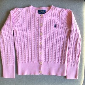 Pink Polo by Ralph Lauren cotton cardigan sweater